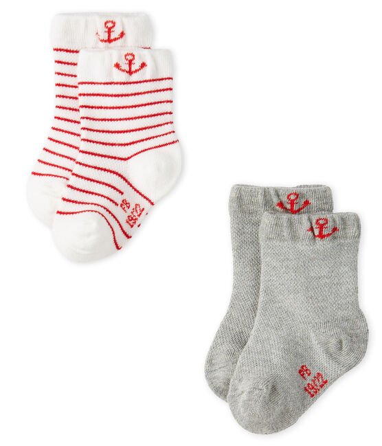 Confezione da 2 paia di calzini leggeri bebè maschio variante 1