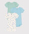 Set di 3 body a maniche corte in cotone con furgoni neonato variante 1