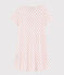 Camicia da notte a pois rosa bambina in cotone bianco MARSHMALLOW/rosa GRETEL