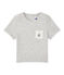 T-shirt bebé bambino tinta unita grigio BELUGA CHINE