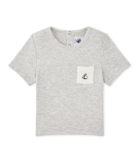 T-shirt bebé bambino tinta unita grigio BELUGA CHINE