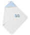 Scatola regalo con telo da bagno + scarpine bebé unisex blu FRAICHEUR/bianco MULTICO