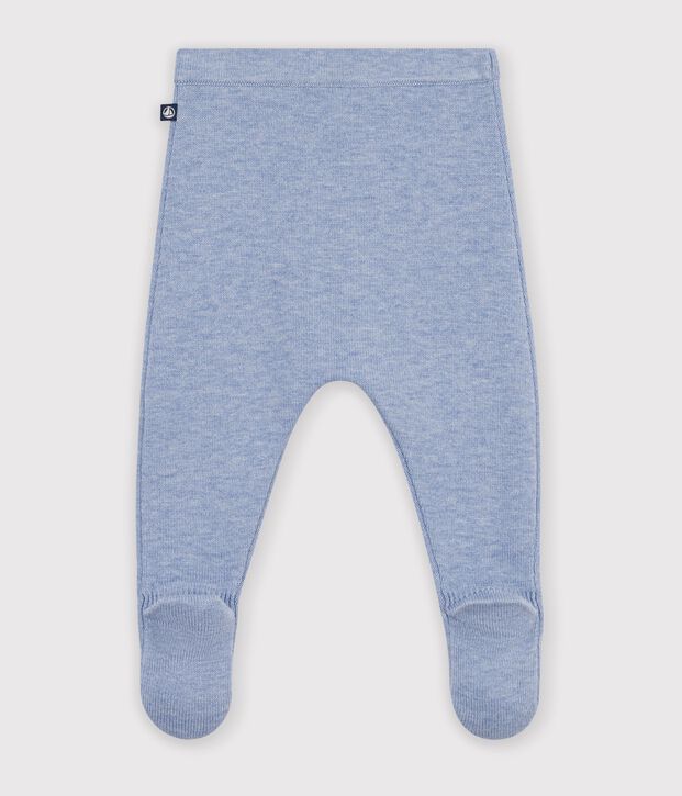 Pantaloni in maglia di lana e cotone tinta unita neonato POLAIRE