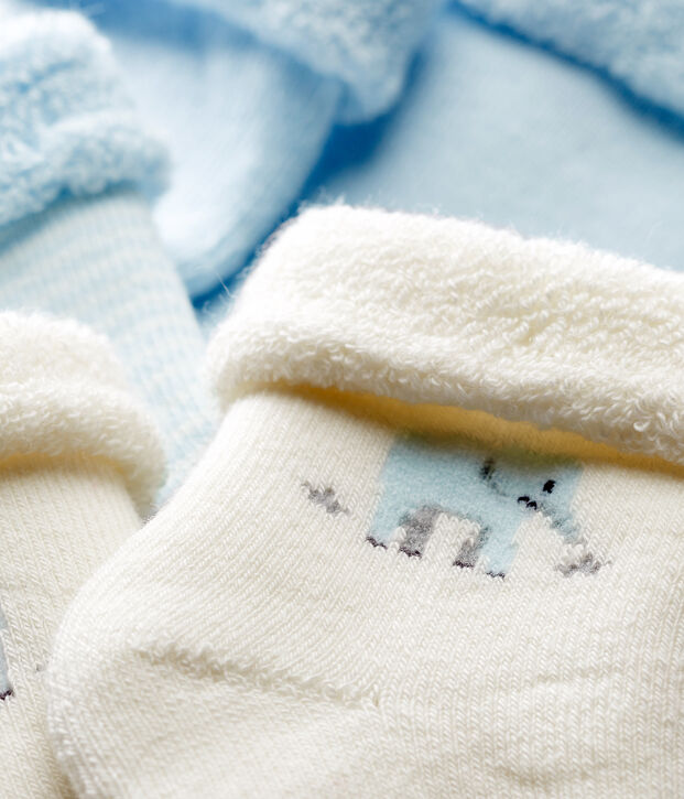 Lotto da 3 paia di calzini beb&egrave; unisex multicolore
