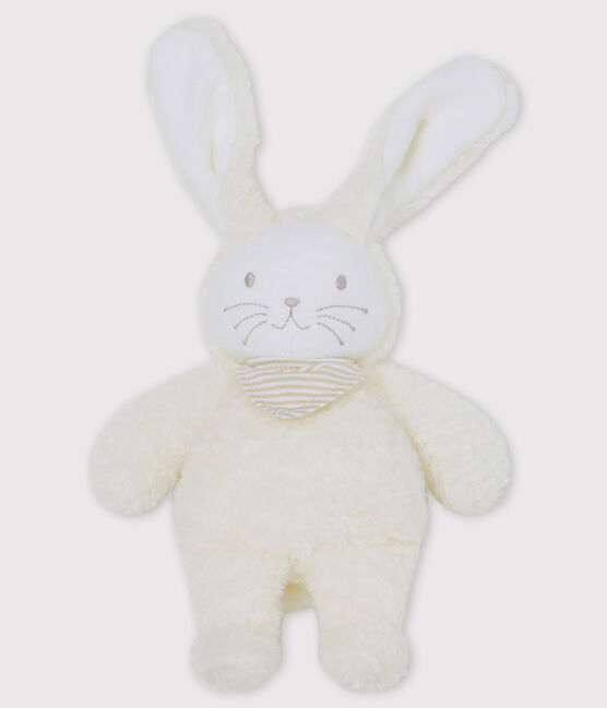 Doudou coniglietto musicale bebè in sherpa bianco MARSHMALLOW