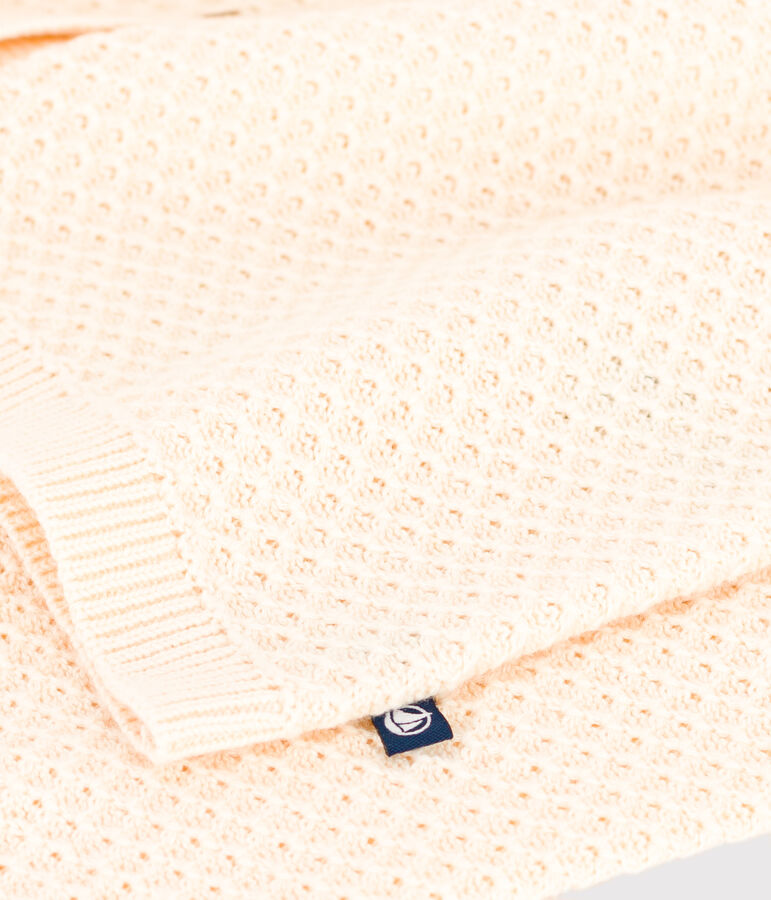 Cardigan in cotone bambina ecru