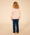 Maglia in tessuto felpato bambina rosa SALINE