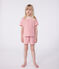 Pigiama corto in cotone a righe bambino rosso MARSHMALLOW/ SPI