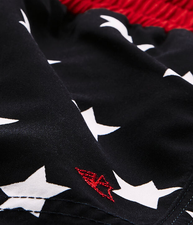 Short da spiaggia fantasia neonato blu/bianco