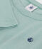 T-shirt a maniche lunghe a costine bambina/bambino verde PAUL
