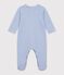 Pigiama in cotone millerighe neonato blu/bianco
