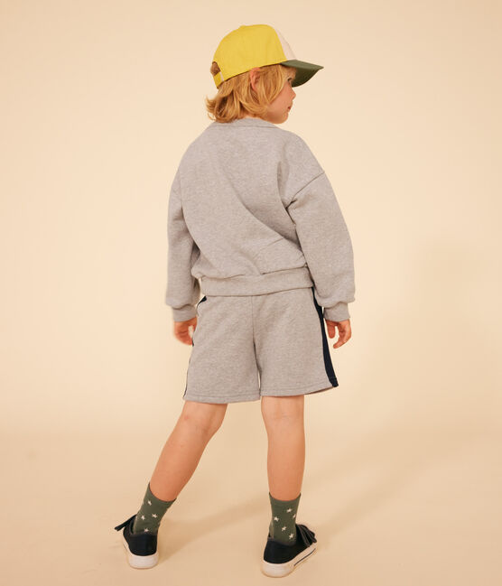 Maglia in tessuto felpato bambino grigio CHATON CHINE