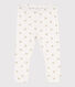 Leggins  bebè in cotone stampato a fiori