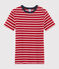 T-shirt iconica scollo rotondo Donna rosso TERKUIT/bianco MARSHMALLOW