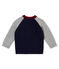 Pull tricot lana e cotone per bebé maschio blu SMOKING/grigio SUBWAY
