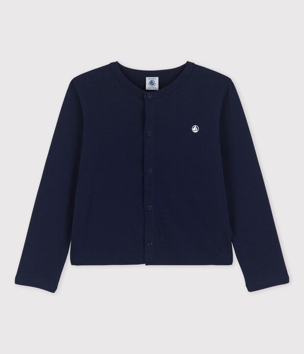 Cardigan in cotone bio bambina SMOKING