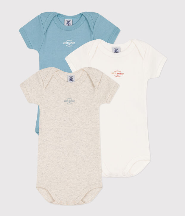Confezione da 3 body manica corta 130 anni in cotone multicolore