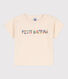 T-shirt a maniche corte bebè in jersey ricamato