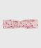 Fascia in popeline con stampa a fiori neonata rosa JOLI/bianco MULTICO