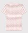 T-shirt L'ICONIQUE girocollo in cotone Donna bianco MARSHMALLOW/rosso TERKUIT