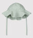 Cappellino in seersucker a righe bebè.