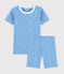 Pigiama corto snugfit fantasia banane bambino-bambina in cotone variante 1