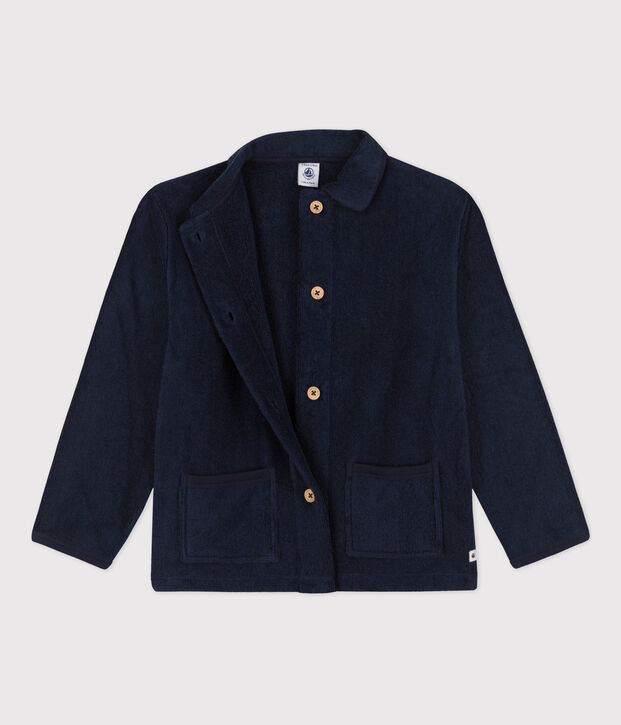 Vestaglia in spugna bambino blu