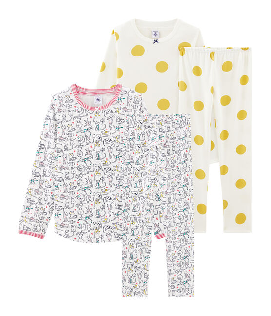 Duo pigiami bambina a costina variante 1
