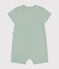 Tutina corta bebè in jersey leggero verde HERBIER