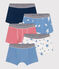 Set di 5 boxer in cotone con stampa bambino variante 1