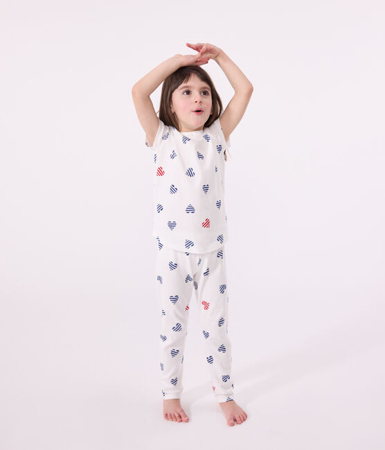 Pigiama in cotone a fiori bambino MARSHMALLOW/ SPI/ MULTICO