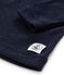 T-shirt a maniche lunghe in lana seta e cotone da bambino blu SMOKING