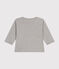 T-shirt bebè a maniche lunghe in cotone grigio CHATON CHINE