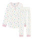 Pigiama bambina con vita alta in jersey double face