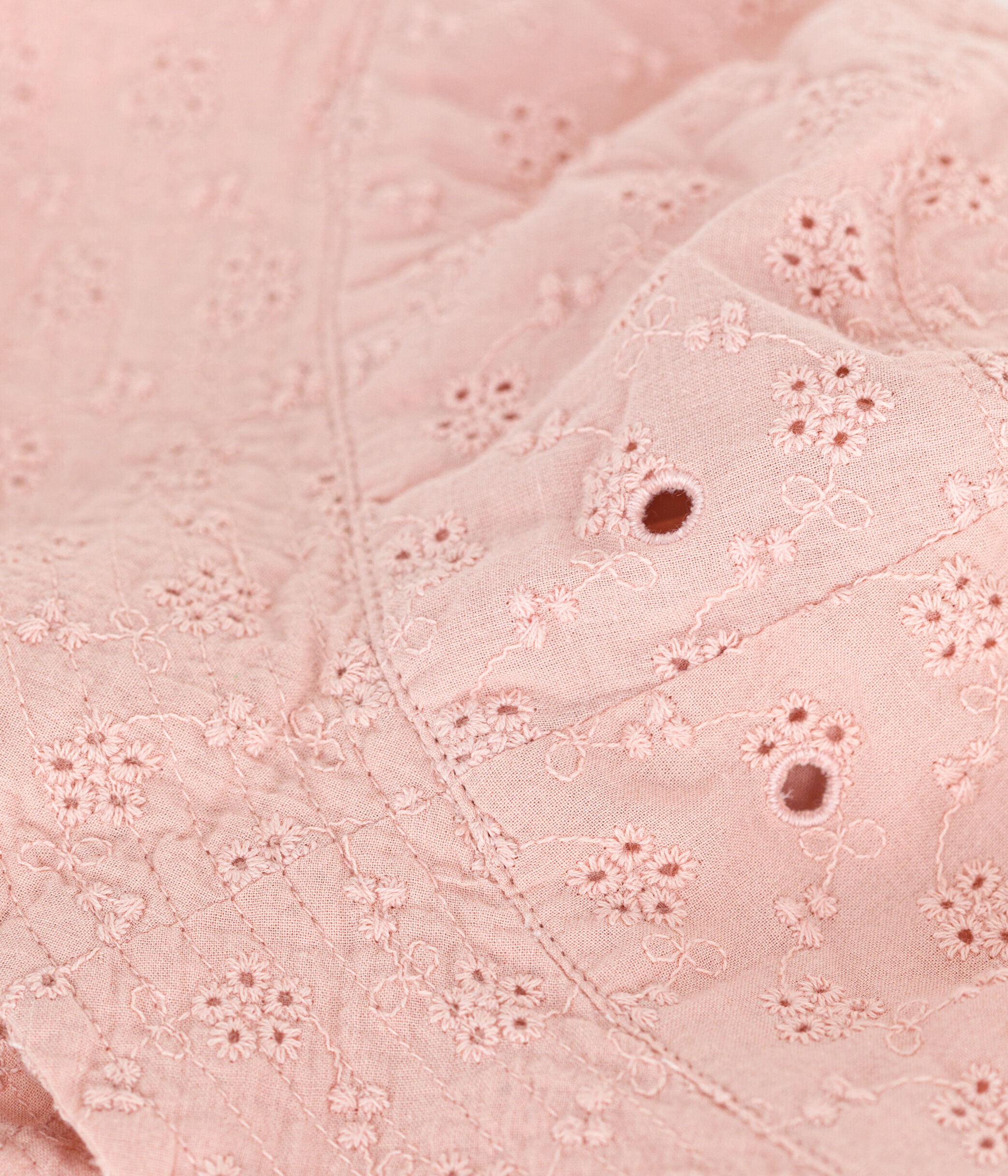 Bob bambina in pizzo sangallo rosa rosa