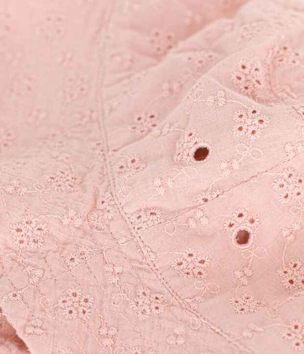 Bob bambina in pizzo sangallo rosa rosa