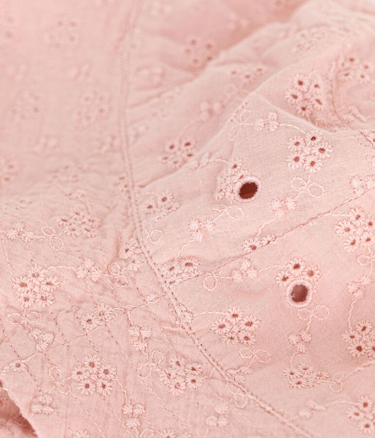 Bob bambina in pizzo sangallo rosa rosa