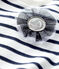 Felpa iconica bebè femmina bianco MARSHMALLOW/blu SMOKING
