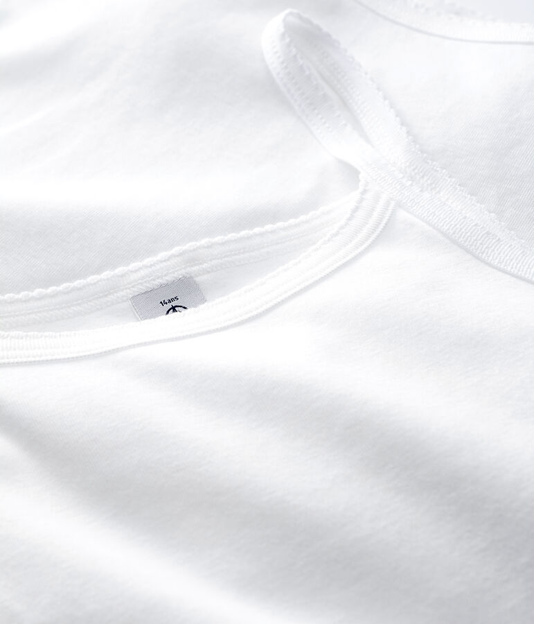 Confezione da 2 canottiere con spalline bianche ragazza multicolore