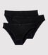 Confezione da 3 slip in cotone leggero Donna