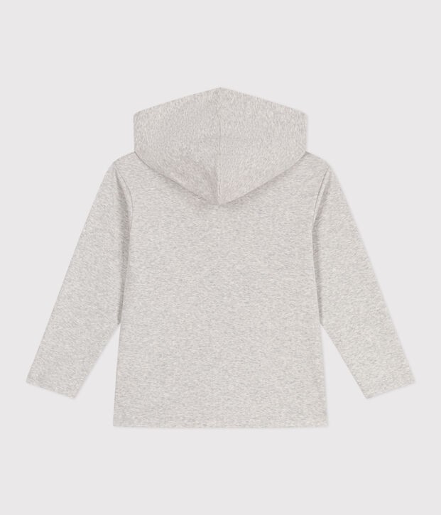 Felpa con cappuccio e cerniera in cotone tinta unita bambino BELUGA CHINE