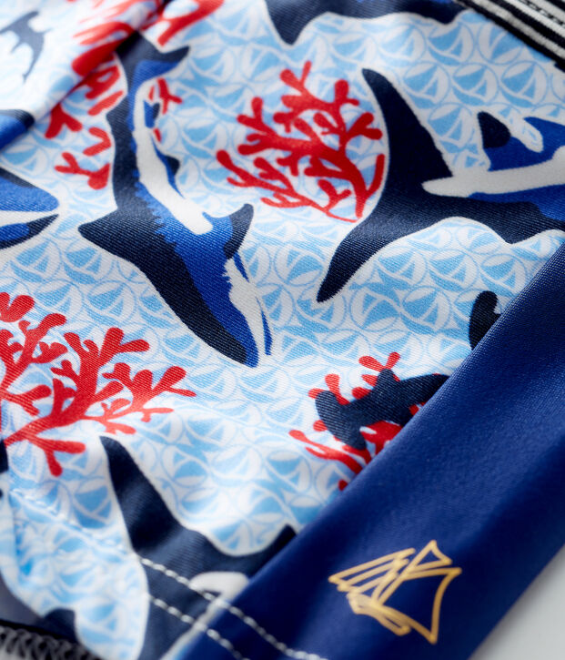 Shorts mare ecoresponsabili bimbo blu/multicolore