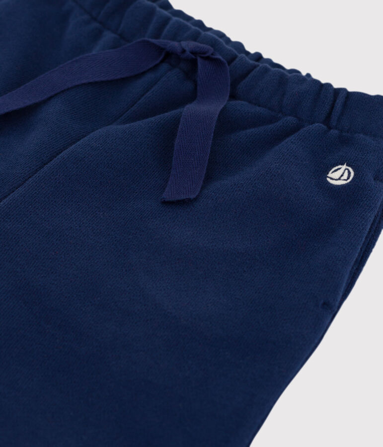 Pantaloni in tessuto felpato per neonati blu