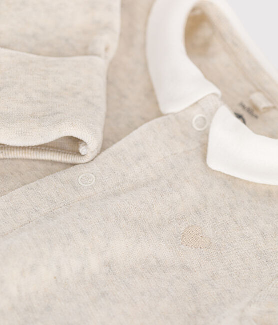 Pigiama in velluto neonato beige MONTELIMAR CHINE