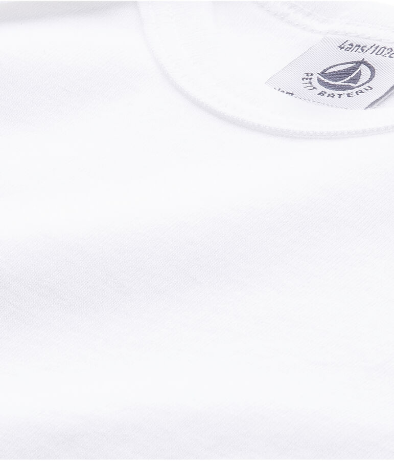 Body bianco manica corta beb&egrave; bianco