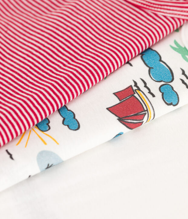 Set di 3 body in cotone modello esploratore multicolore