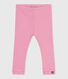 Leggings in cotone tinta unita neonato
