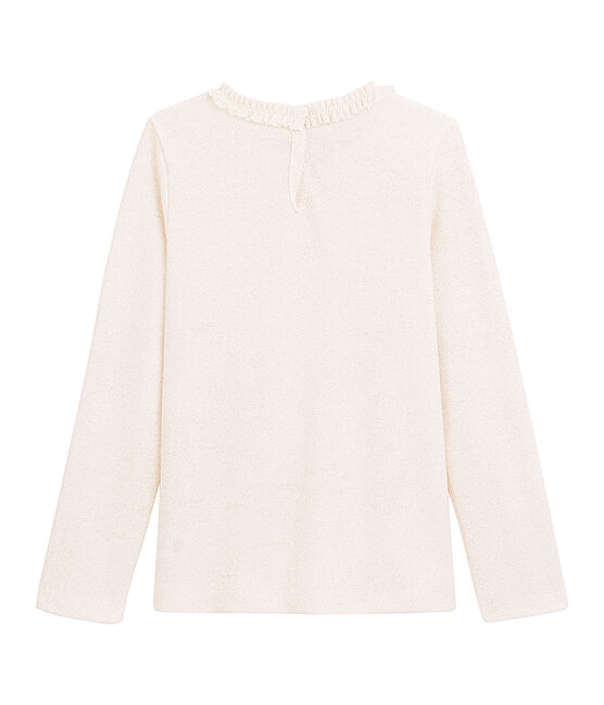 Tee-shirt millerighe a maniche lunghe bianco MARSHMALLOW/rosa COPPER
