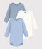 Set di body a maniche lunghe in cotone con luna stampata neonato multicolore