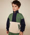 Maglia con mezza cerniera in tessuto felpato bambino bianco AVALANCHE/ MULTICO